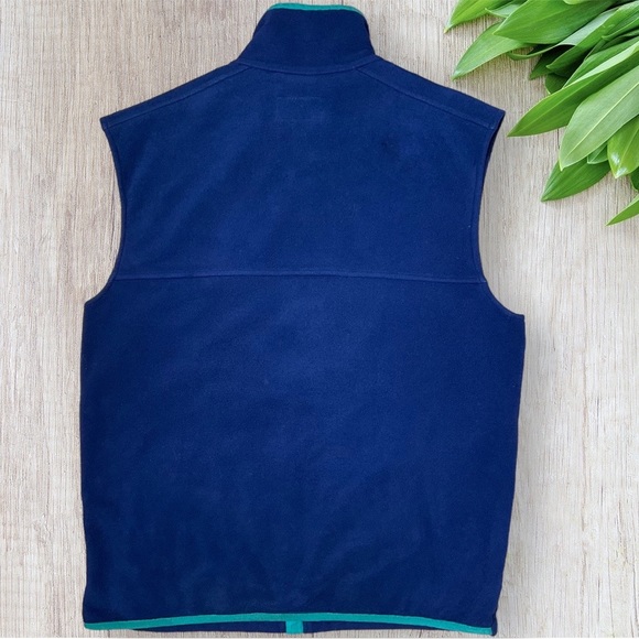 Vintage LL Bean Full Zip Polartec Fleece Vest Windblock Series Blue M - Picture 5 of 12